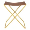 Tabouret Nola cuir, Harvest gold