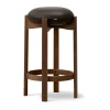 Tabouret Pioneer haut, Primo 86-1-chêne laqué teinté fumé
