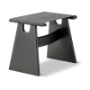Tabouret Seto, Canvas noir-chêne noirci