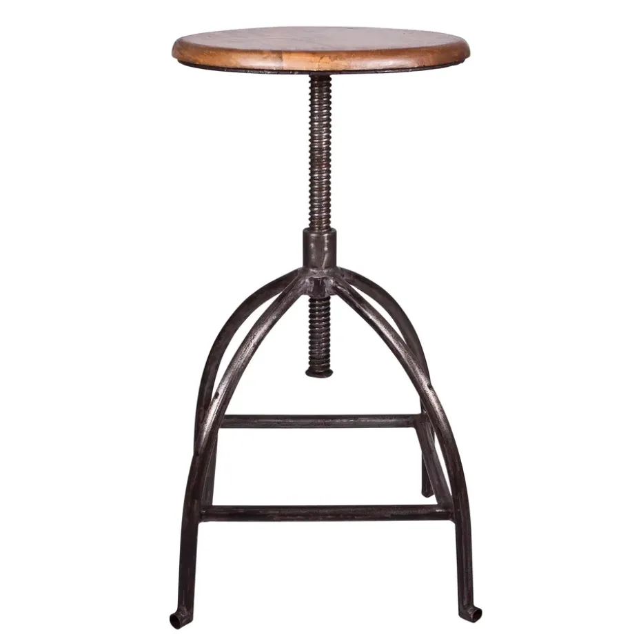 Tabouret Sire bois de manguier, 73 cm
