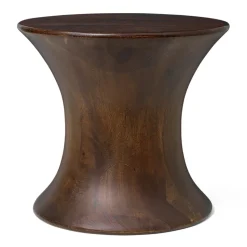 Tabouret Spin 30 cm, Bois de manguier