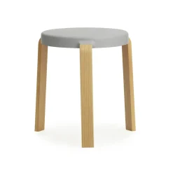 Tabouret Tap, gris-chêne