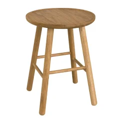 Tabouret ZigZag 47 cm, Chêne huilé