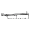 Étagère à chapeaux Bill Hat Rack L, Noir