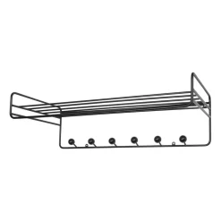 Étagère à chapeaux Bill Hat Rack, Noir