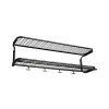 Étagère à chapeaux Classic 650, noir/noir, 2 niveaux, 40 cm