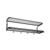 Étagère à chapeaux Classic 650, noir/chrome, 2 niveaux, 70 cm