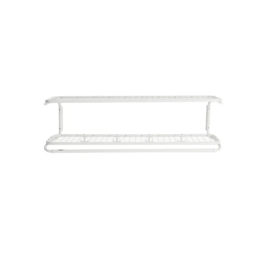 Étagère à chapeaux Classic 650, blanc/blanc, 2 niveaux, 100 cmn