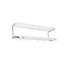 Étagère à chapeaux Classic 650, blanc/chrome, 2 niveaux, 90 cm