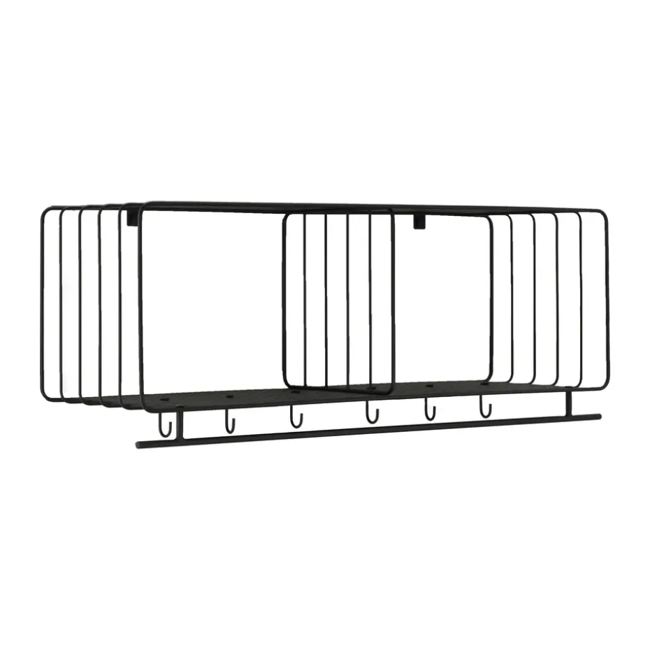 Étagère à chapeaux Nod 90 cm, Black