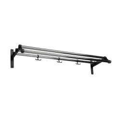 Étagère à chapeaux Nostalgi 291, chrome, structure noire