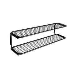 Étagère à chaussures Classic 650, noir/noir, 2 niveaux, 50 cm