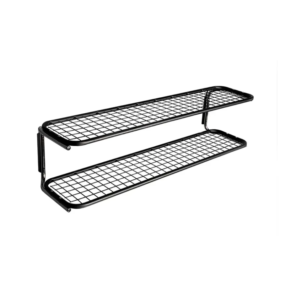Étagère à chaussures Classic 650, noir/chrome, 2 niveaux, 50 cm