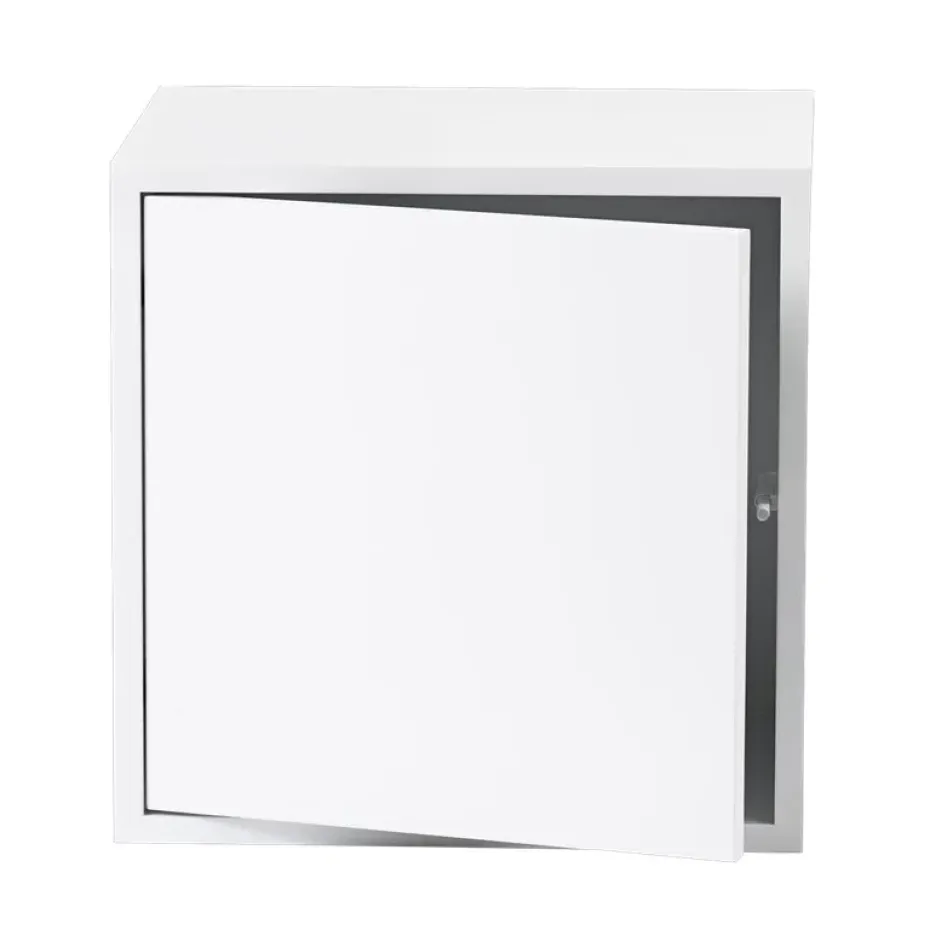 Étagère avec porte Stacked 2.0, moyen, blanc