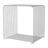 Étagère cube Panton Wire Single 34,8x34,8x25,7 cm, Chrome