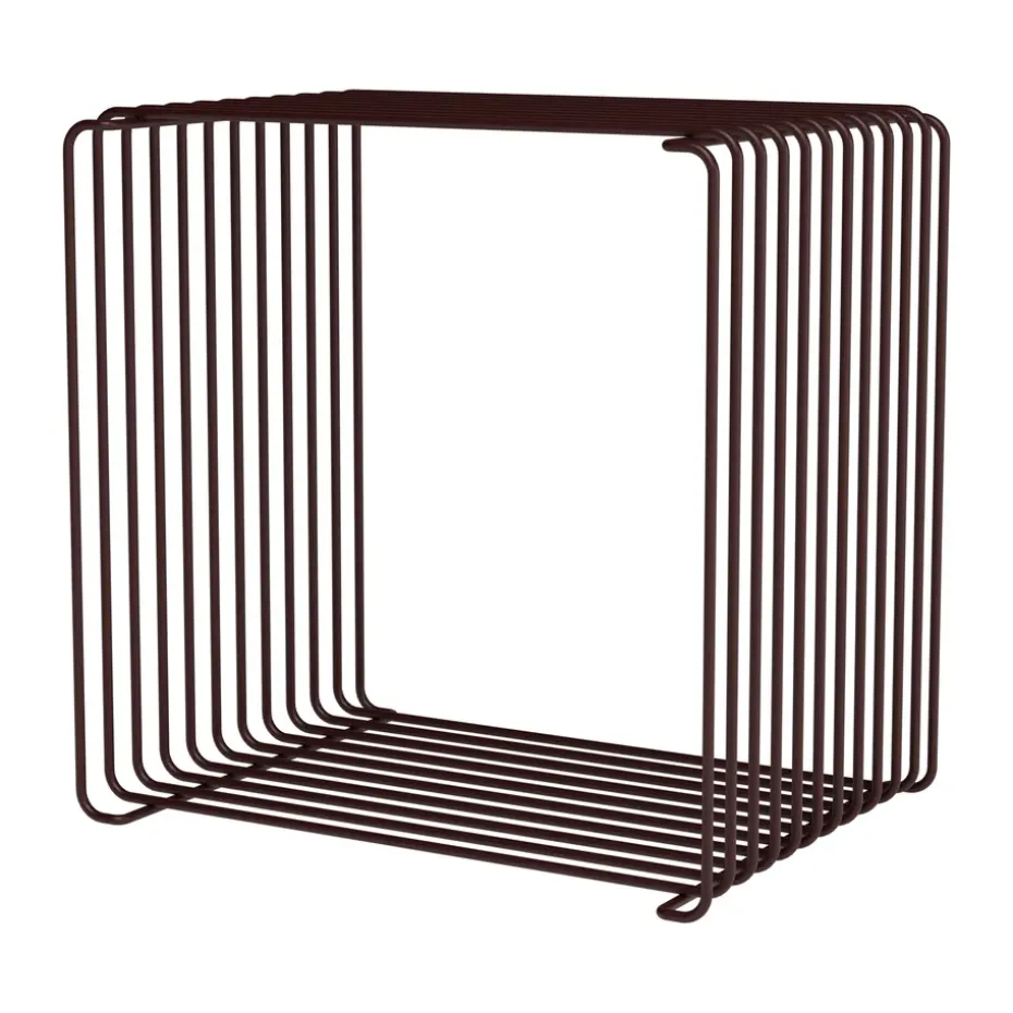 Étagère cube Panton Wire Single 34,8x34,8x25,7 cm, Black red