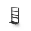 Étagère murale avec bureau Gridlock - M1-A4-0-D, Black stained Ash