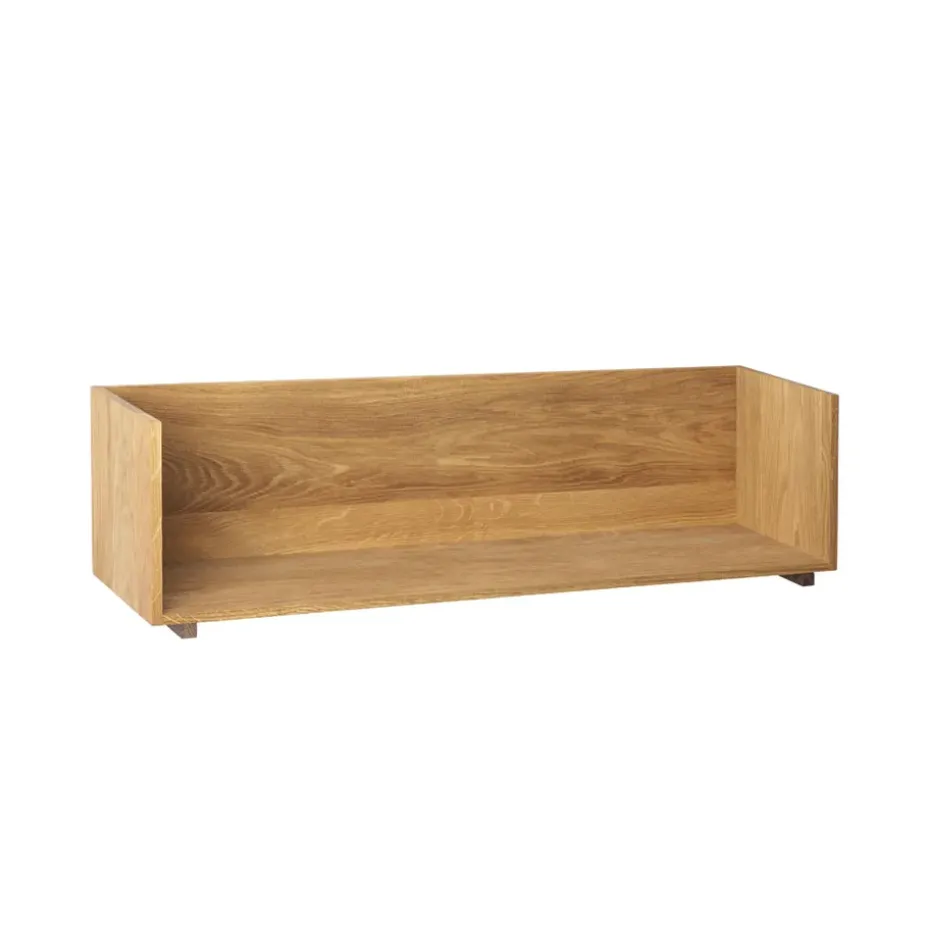 Étagère murale Stack, oak, consoles en noyer huilé foncé