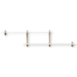 Étagère Nivo H, Chêne clair-blanc