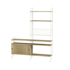 Étagère String, chêne, 78x30 cm, lot de 3