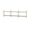 Étagère String, chêne, 58x20 cm, lot de 3
