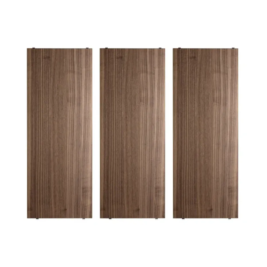 Étagère String, noyer, 78x30 cm, lot de 3