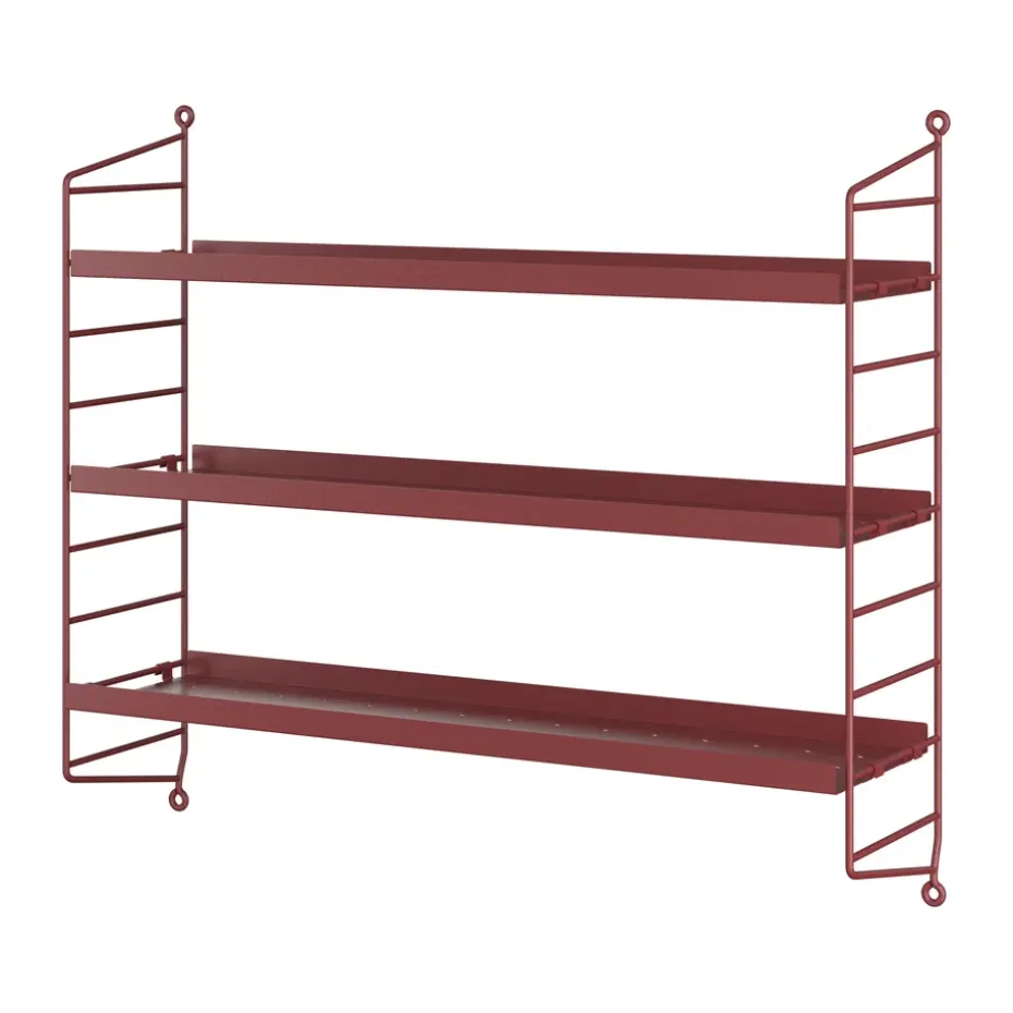 Étagère String Pocket métal, Oxtorg rouge