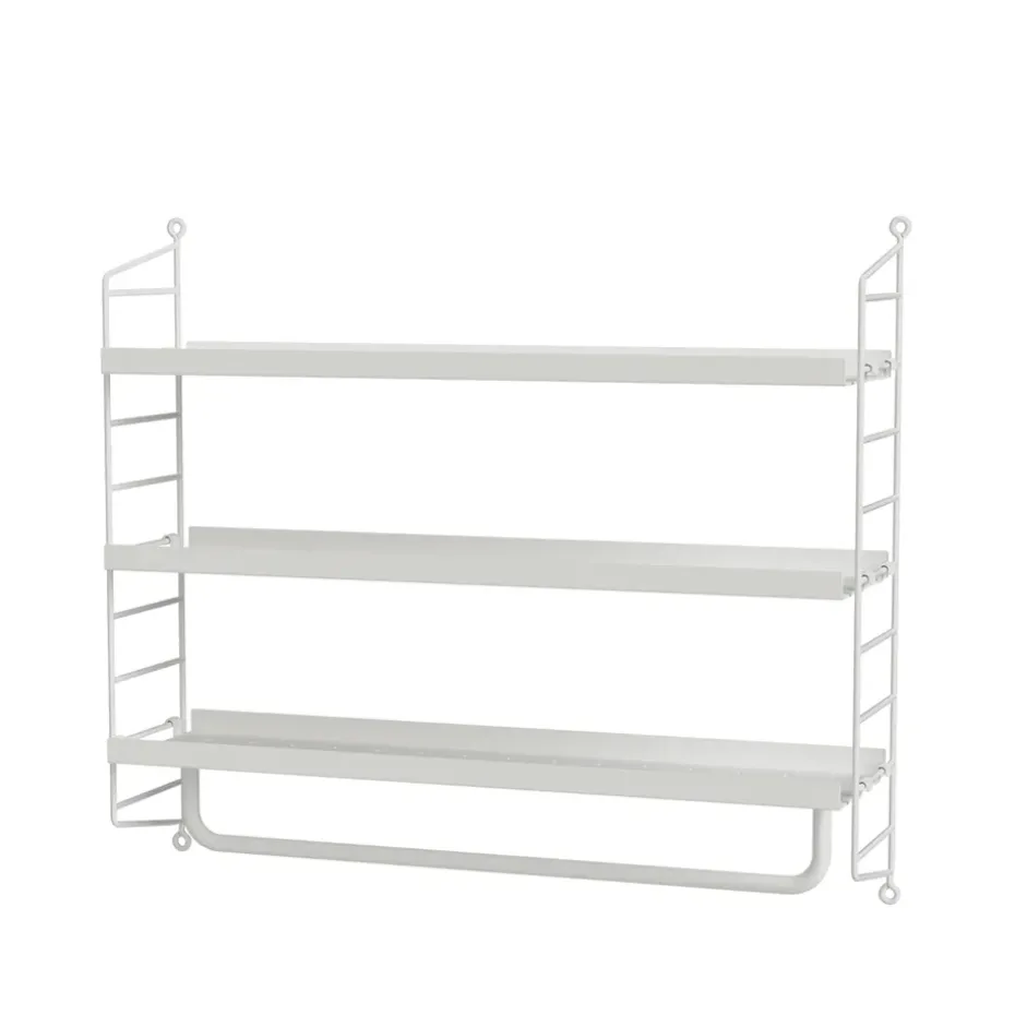 Étagère String Pocket métal, Blanc