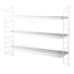 Étagère String Pocket métal, Blanc