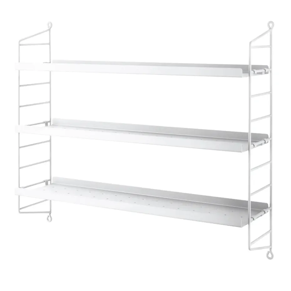 Étagère String Pocket métal, Blanc