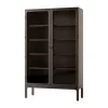 Trace SC88 Vitrine 120x192x40 cm, Dark stained oak