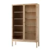 Trace SC88 Vitrine 120x192x40 cm, Natural natural oak