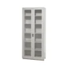 Vitrine haute Snö F, Light grey, support en bouleau, dj.30 cm
