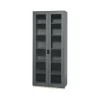 Vitrine haute Snö F, Storm grey, support en bouleau, dj.30 cm