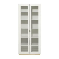 Vitrine haute Snö F, White, support en bouleau, dj.30 cm