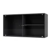 Vitrine Ripple I 69,6x35,4x20 cm, Anthracite