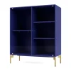 Vitrine Ripple II 69,6x82,2x30 cm, Monarch-pieds Brass