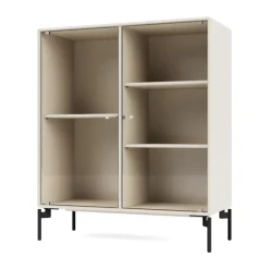 Vitrine Ripple II 69,6x82,2x30 cm, Oat-pieds Black