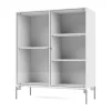 Vitrine Ripple II 69,6x82,2x30 cm, Snow-pieds Chrome