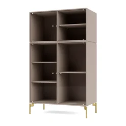 Vitrine Ripple III 69,6x117,6x38 cm, Mushroom-pieds Brass