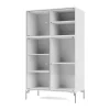 Vitrine Ripple III 69,6x117,6x38 cm, NewWhite-pieds Chrome
