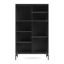 Vitrine Ripple III 69,6x117,6x38 cm, Anthracite-pieds Black