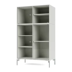 Vitrine Ripple III 69,6x117,6x38 cm, Nordic-pieds Chrome