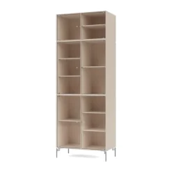 Vitrine Ripple IV 69,6x187,2x38 cm, Clay-pieds Chrome