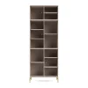 Vitrine Ripple IV 69,6x187,2x38 cm, Clay-pieds Brass