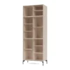 Vitrine Ripple IV 69,6x187,2x38 cm, Clay-pieds Black