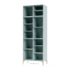 Vitrine Ripple IV 69,6x187,2x38 cm, Flint-pieds Brass