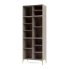 Vitrine Ripple IV 69,6x187,2x38 cm, Mushroom-pieds Brass