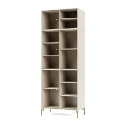Vitrine Ripple IV 69,6x187,2x38 cm, Oat-pieds Brass