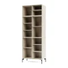 Vitrine Ripple IV 69,6x187,2x38 cm, Oat-pieds Black